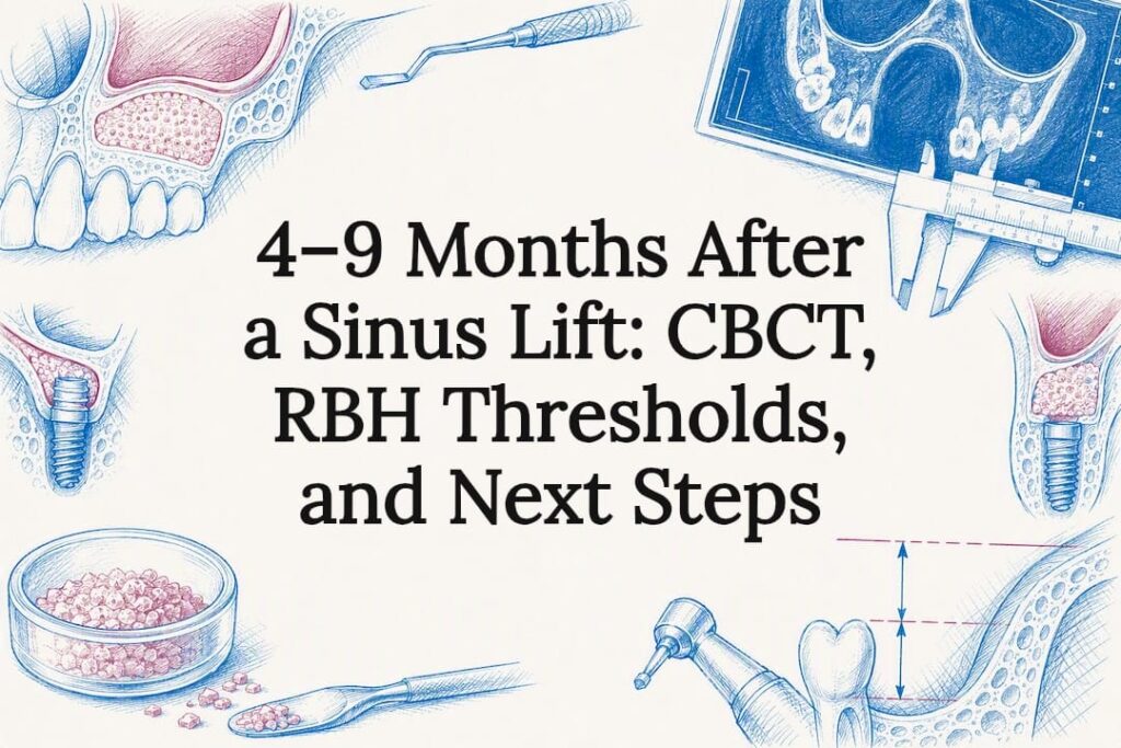 Sinus lift healing title card