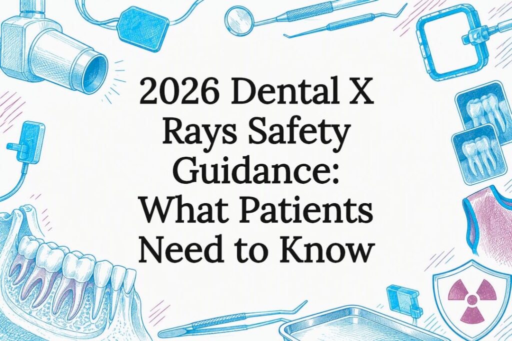 Dental X-ray safety title card illustration