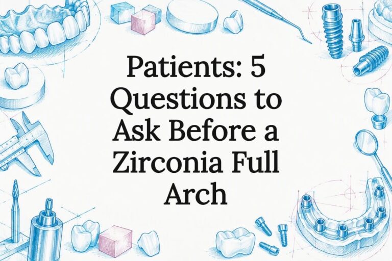 Patients: 5 Questions to Ask Before a Zirconia Full Arch