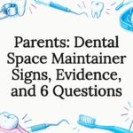 Decorative dental space maintainer title card