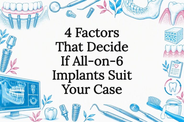 Decorative All-on-6 implant title card