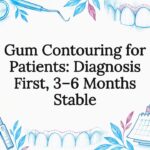 Decorative gum contouring diagnosis title card