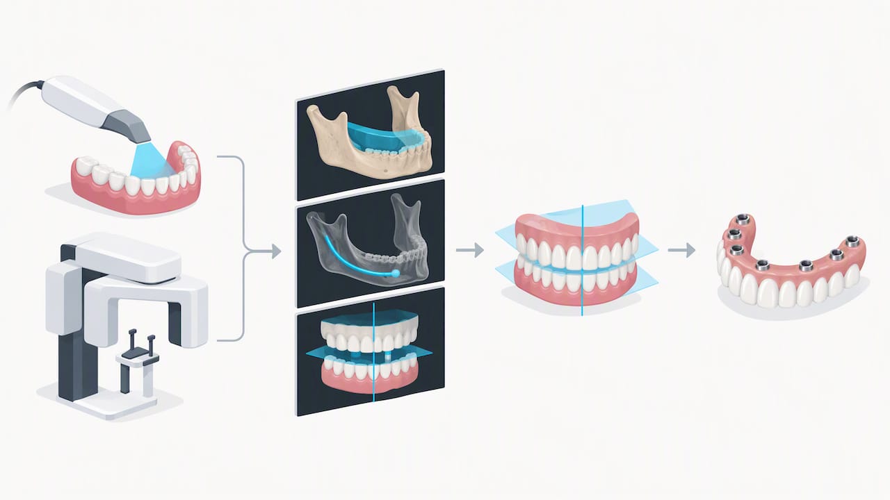 Digital scans guiding full mouth reconstruction